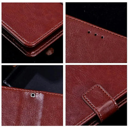 IDEWEI For Motorola Edge 50 Neo 5G / Moto S50 5G / Thinkphone 25 5G Stand Case Crazy Horse Texture Leather Phone Cover