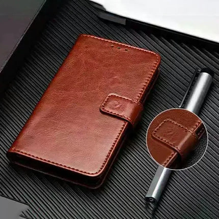 IDEWEI For Motorola Edge 50 Neo 5G / Moto S50 5G / Thinkphone 25 5G Stand Case Crazy Horse Texture Leather Phone Cover