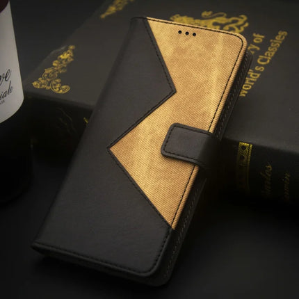 IDEWEI For Motorola Edge 50 Neo 5G / Moto S50 5G / Thinkphone 25 5G Case Card Slots Splicing Color Leather Phone Cover