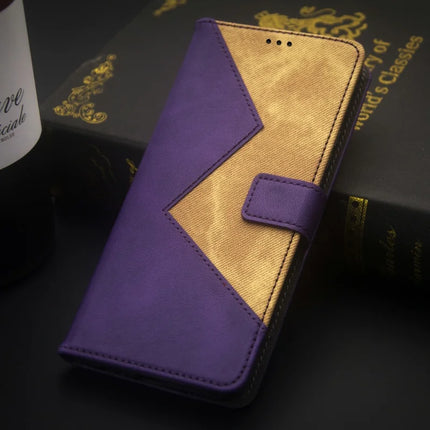 IDEWEI For Motorola Edge 50 Neo 5G / Moto S50 5G / Thinkphone 25 5G Case Card Slots Splicing Color Leather Phone Cover