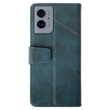 IDEWEI For Motorola Moto G55 5G Wallet Phone Case Calf Texture Stand Leather Cover