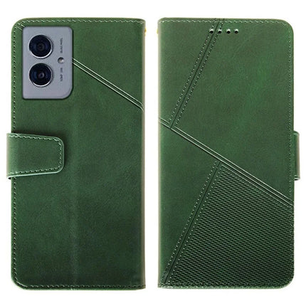 IDEWEI For Motorola Moto G55 5G Wallet Phone Case Calf Texture Stand Leather Cover - Green