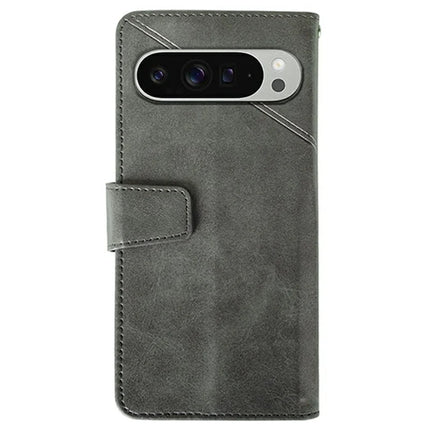 IDEWEI For Google Pixel 9 Pro XL Wallet Phone Case Calf Texture Stand Leather Cover