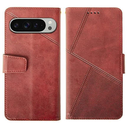 IDEWEI For Google Pixel 9 Pro XL Wallet Phone Case Calf Texture Stand Leather Cover - Red