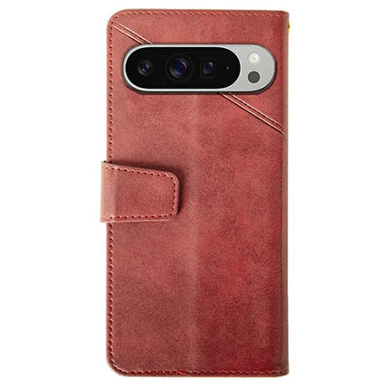 IDEWEI For Google Pixel 9 Pro XL Wallet Phone Case Calf Texture Stand Leather Cover