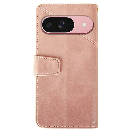 IDEWEI For Google Pixel 9 / 9 Pro Wallet Phone Case Calf Texture Stand Leather Cover