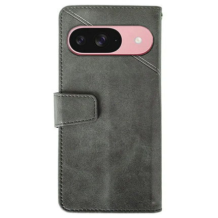 IDEWEI For Google Pixel 9 / 9 Pro Wallet Phone Case Calf Texture Stand Leather Cover