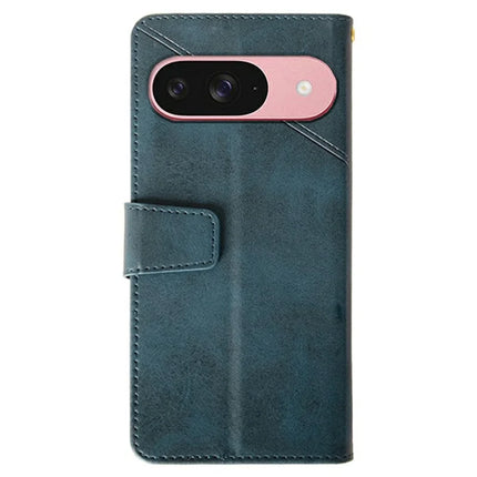 IDEWEI For Google Pixel 9 / 9 Pro Wallet Phone Case Calf Texture Stand Leather Cover