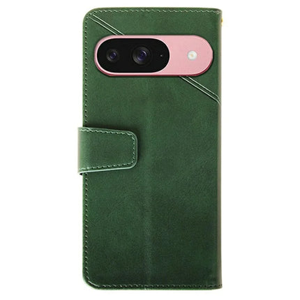 IDEWEI For Google Pixel 9 / 9 Pro Wallet Phone Case Calf Texture Stand Leather Cover
