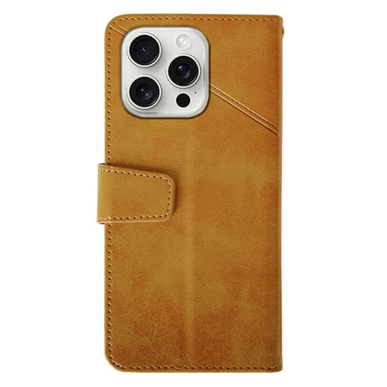IDEWEI For iPhone 16 Pro Max Case Leather Wallet Phone Cover Stand Calf Texture