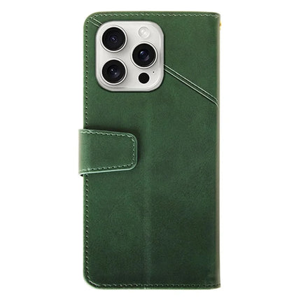 IDEWEI For iPhone 16 Pro Max Case Leather Wallet Phone Cover Stand Calf Texture