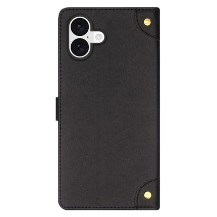 IDEWEI For iPhone 16 Plus Case PU Leather Stand Phone Cover with Card Slots