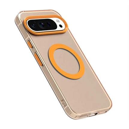 Candy Series For Google Pixel 9 / 9 Pro Case Compatible with MagSafe PC+TPU+PET Anti-Drop Phone Cover