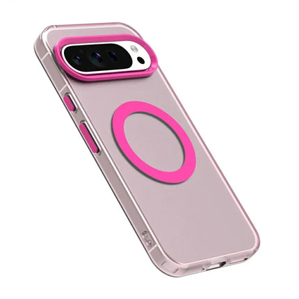 Candy Series For Google Pixel 9 / 9 Pro Case Compatible with MagSafe PC+TPU+PET Anti-Drop Phone Cover