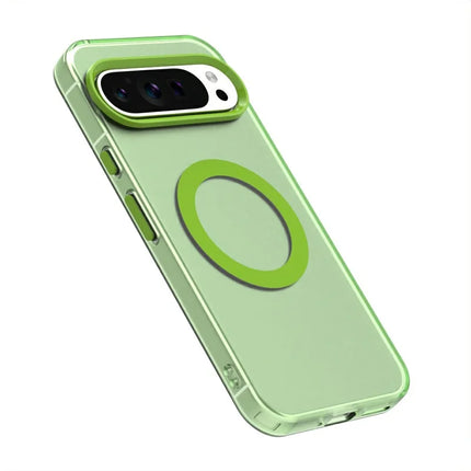 Candy Series For Google Pixel 9 / 9 Pro Case Compatible with MagSafe PC+TPU+PET Anti-Drop Phone Cover
