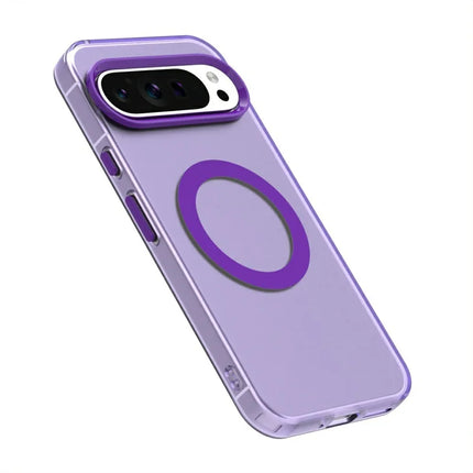 Candy Series For Google Pixel 9 / 9 Pro Case Compatible with MagSafe PC+TPU+PET Anti-Drop Phone Cover