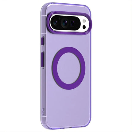 Candy Series For Google Pixel 9 / 9 Pro Case Compatible with MagSafe PC+TPU+PET Anti-Drop Phone Cover