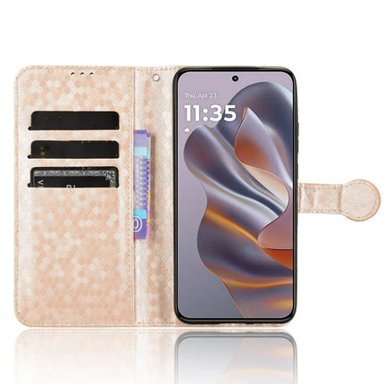 For Motorola Edge 50 Neo 5G / Moto S50 5G / Thinkphone 25 5G Wallet Case Dot Pattern Imprint PU Leather Phone Cover