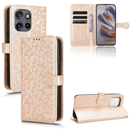For Motorola Edge 50 Neo 5G / Moto S50 5G / Thinkphone 25 5G Wallet Case Dot Pattern Imprint PU Leather Phone Cover
