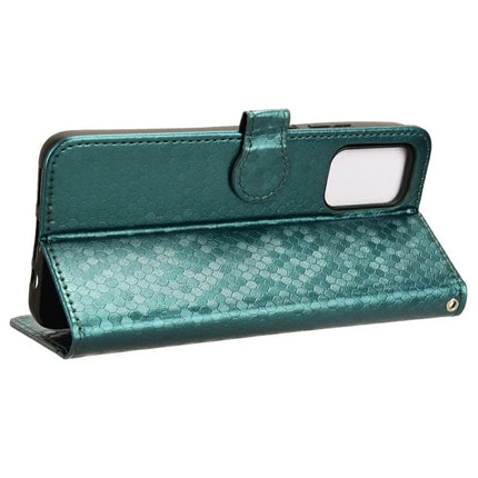 For Motorola Moto G35 5G Wallet Case Dot Pattern Imprint PU Leather Phone Cover