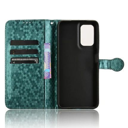 For Motorola Moto G35 5G Wallet Case Dot Pattern Imprint PU Leather Phone Cover