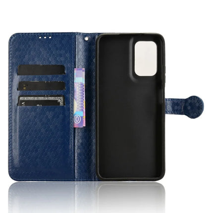 For Motorola Moto G35 5G Wallet Case Dot Pattern Imprint PU Leather Phone Cover