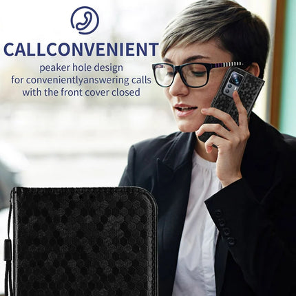 For Motorola Moto G35 5G Wallet Case Dot Pattern Imprint PU Leather Phone Cover
