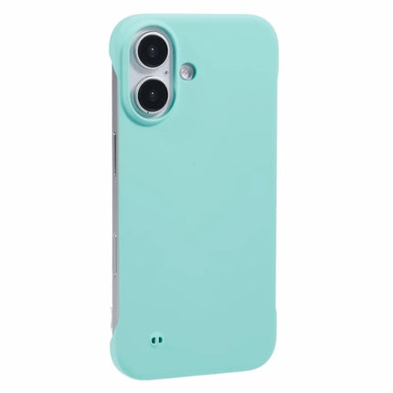 For iPhone 16 Case Hard PC Skin-Touch Phone Cover Frameless Breathable Cooling - Baby Blue