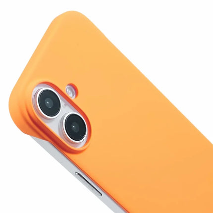 For iPhone 16 Case Hard PC Skin-Touch Phone Cover Frameless Breathable Cooling