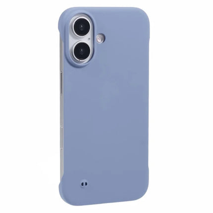 For iPhone 16 Case Hard PC Skin-Touch Phone Cover Frameless Breathable Cooling - Lavender Grey