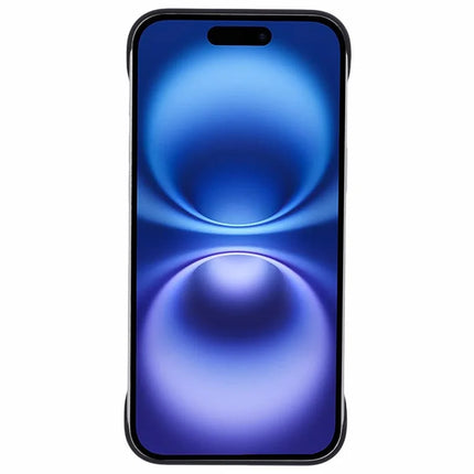 For iPhone 16 Plus Frameless Case Hard PC Slim Minimalist Phone Cover Skin-Touch