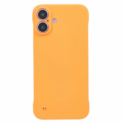 For iPhone 16 Plus Frameless Case Hard PC Slim Minimalist Phone Cover Skin-Touch