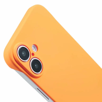 For iPhone 16 Plus Frameless Case Hard PC Slim Minimalist Phone Cover Skin-Touch