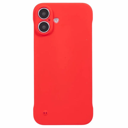 For iPhone 16 Plus Frameless Case Hard PC Slim Minimalist Phone Cover Skin-Touch
