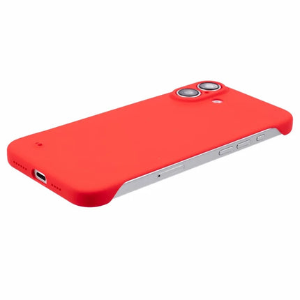 For iPhone 16 Plus Frameless Case Hard PC Slim Minimalist Phone Cover Skin-Touch