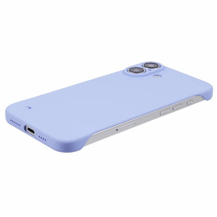 For iPhone 16 Plus Frameless Case Hard PC Slim Minimalist Phone Cover Skin-Touch