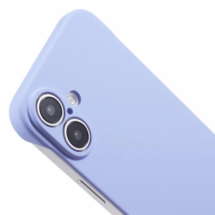 For iPhone 16 Plus Frameless Case Hard PC Slim Minimalist Phone Cover Skin-Touch