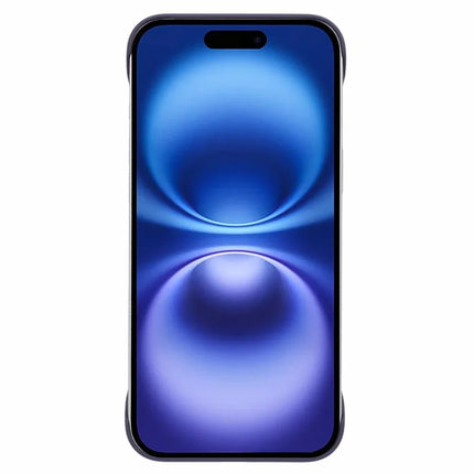 For iPhone 16 Plus Frameless Case Hard PC Slim Minimalist Phone Cover Skin-Touch