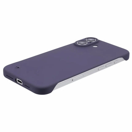 For iPhone 16 Plus Frameless Case Hard PC Slim Minimalist Phone Cover Skin-Touch