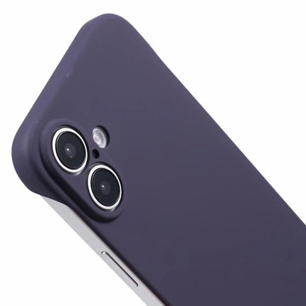 For iPhone 16 Plus Frameless Case Hard PC Slim Minimalist Phone Cover Skin-Touch