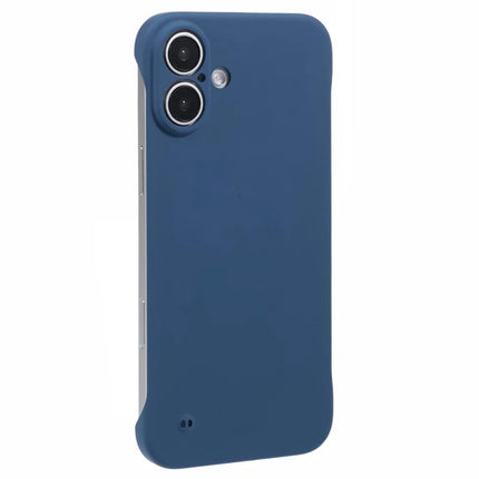 For iPhone 16 Plus Frameless Case Hard PC Slim Minimalist Phone Cover Skin-Touch - Royal Blue