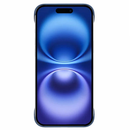 For iPhone 16 Plus Frameless Case Hard PC Slim Minimalist Phone Cover Skin-Touch