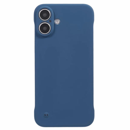 For iPhone 16 Plus Frameless Case Hard PC Slim Minimalist Phone Cover Skin-Touch