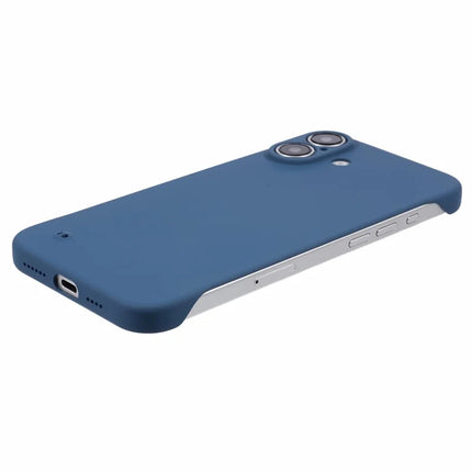 For iPhone 16 Plus Frameless Case Hard PC Slim Minimalist Phone Cover Skin-Touch
