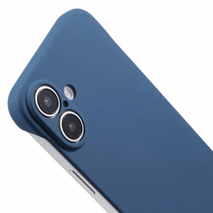 For iPhone 16 Plus Frameless Case Hard PC Slim Minimalist Phone Cover Skin-Touch