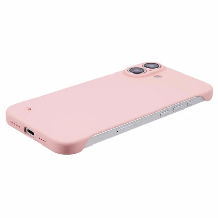 For iPhone 16 Plus Frameless Case Hard PC Slim Minimalist Phone Cover Skin-Touch