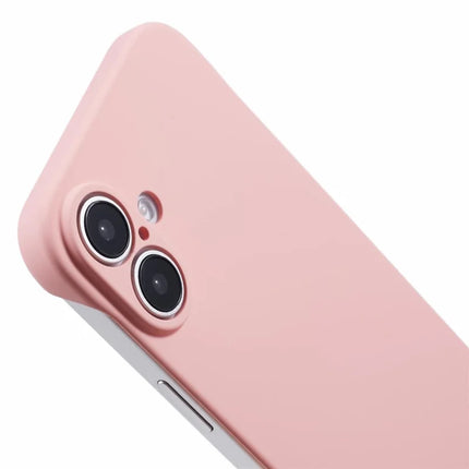 For iPhone 16 Plus Frameless Case Hard PC Slim Minimalist Phone Cover Skin-Touch