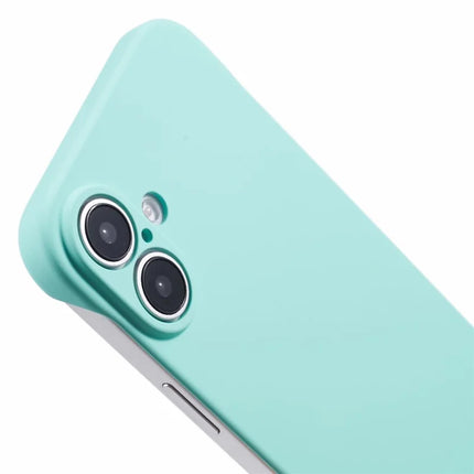 For iPhone 16 Plus Frameless Case Hard PC Slim Minimalist Phone Cover Skin-Touch