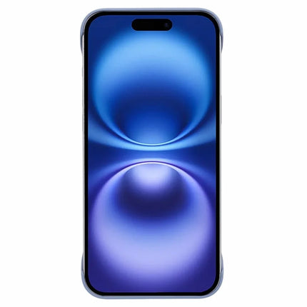 For iPhone 16 Plus Frameless Case Hard PC Slim Minimalist Phone Cover Skin-Touch