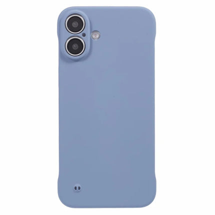 For iPhone 16 Plus Frameless Case Hard PC Slim Minimalist Phone Cover Skin-Touch